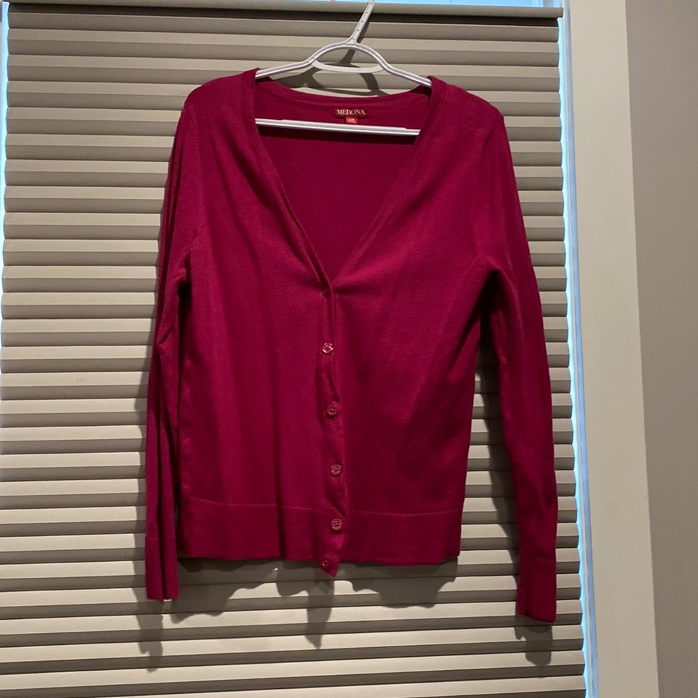 Merona Dark Pink Cardigan